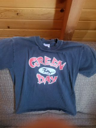 2002 Green Day Pop Disaster Vintage Tour T Shirt Size Medium Gilden Active Wear