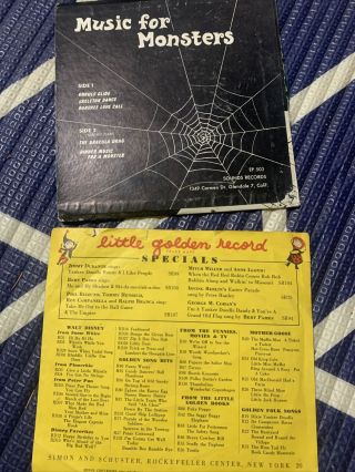 vintage halloween records music for monsters and disney trick or treat 2