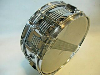 Vintage Chrome Snare Drum 14 X 6 Deep 8 Lug (requires Snare Head)