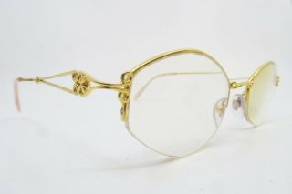 Vintage Gold Filled Henry Jullien Eyeglasses Frames Mod Feriale Size 50 - 20 Supra