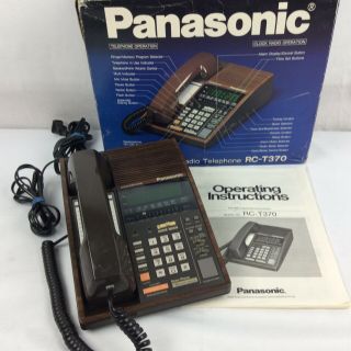 Vintage Panasonic Easa - Phone Rc - T370 Am/fm Clock Radio.  Rare