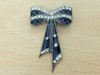 Vintage Art Deco Style Costume Brooch Pin By Pierre Bex 1980