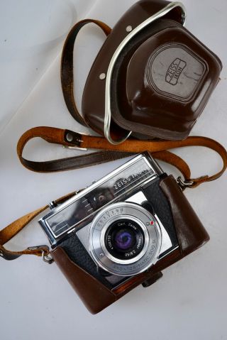 Vintage Zeiss Ikon Contessamat Sbe 35mm Rangefider Film Camera 50mm F/2.  8 Tessar