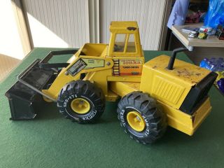 Tonka Mighty Digger Turbo Diesel Metal Construction Loader Truck Vintage Toy 70s