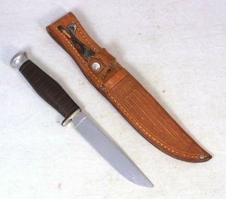 Vintage Case Hunting Knife With Sheath