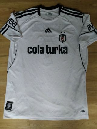 Vintage Besiktas Jk Home Football Shirt 2010 - 2011 Size L 7 Quaresma