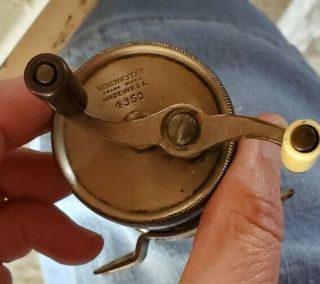 Awesome Vintage Winchester Model 4350 Casting Fishing Reel Antique Collectible
