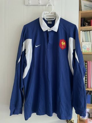 Vintage France 1980’s Canterbury Rugby Union Shirt Xl