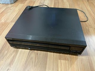 Vintage 1989 Sony 5 Cd Compact Disc Changer Cd Player Model Cdp - C500