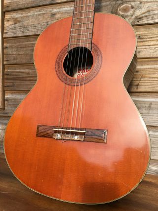 Vintage Palma 900n Acoustic Guitar Korea Folk Spanish Classical 6 Nylon 1970s