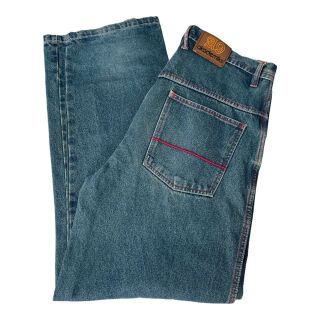 Akademiks Jeans Mens Blue W36 L32 Baggy Straight Fit 90’s Retro Vintage