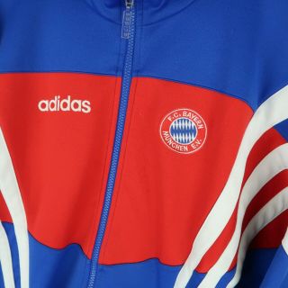 ADIDAS Vintage 90s Mens Bayern munich track suit top jacket SIZE MEDIUM (E6769) 2
