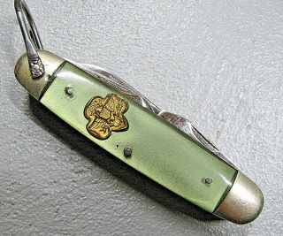 Vintage Girl Scout Folding Pocket Knife Kutmaster Utica,  Ny