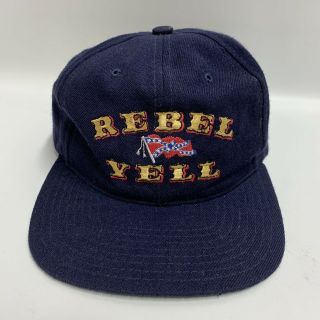 Vintage Rebel Yell Mlb Cap Major League Baseball Official Hat Wool Rare