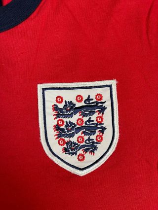 England 3 Lions Umbro Football Soccer Red Vintage Tshirt Size S 3