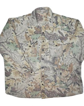Vintage Redhead Advantage Camo Flannel Shirt Mens 3xl Hunting Long Sleeve Usa