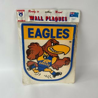 Afl Vfl Vintage Wall Plaque West Coast Eagles Display Piece -