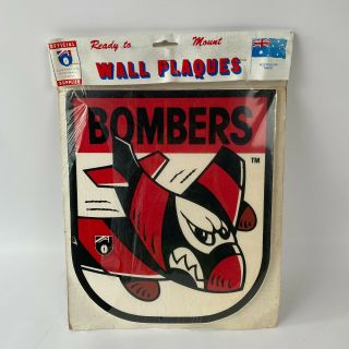 Afl Vfl Vintage Wall Plaque Essendon Bombers Display Piece -