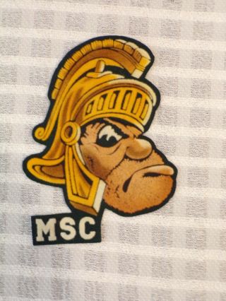 Vintage Michigan State College? Varsity Jacket Felt Back Sparty Mascot Emblem
