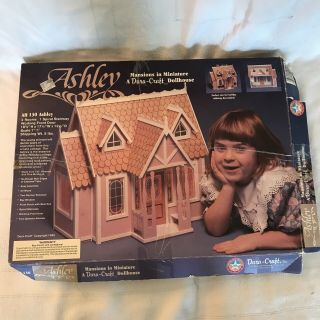 Dura Craft 1992 Ashley Mansions Miniature Wood Dollhouse In Opened Box