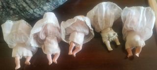 5 Vintage Antique Jointed Baby Doll Small Ceramic Porcelain Made In Japan 4 