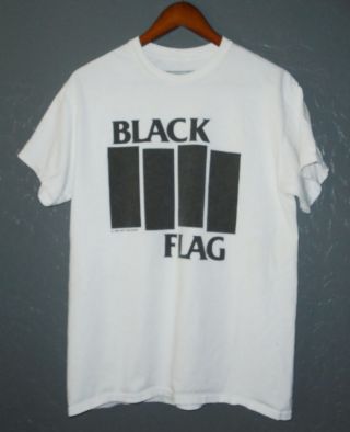 Black Flag Punk Rock Band T - Shirt Vintage 1985 Sst Records Classic Mens Md