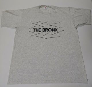 Vintage 90s Jerzees The Bronx T Shirt Size Xl Dont Dump On The Bronx