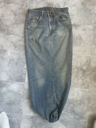 Vintage Big E Levi’s 505 Redline Single Stitch Denim Jeans Sewn Into A Bag