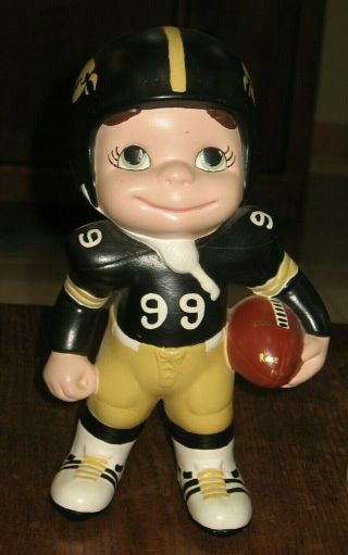 Vintage 1982 University Of Iowa Hawkeyes Rose Bowl Football Ceramic Figure 99