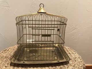Antique Brass Hendrix Bird Cage