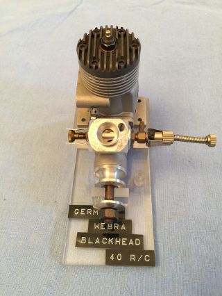 Vintage Webra 6.  5 Ccm (. 40 Ci) R/c Blackhead Model Airplane Engine