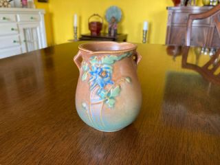 Vintage Roseville Pottery Columbine Vase 12 - 4 Arts & Crafts 4 "