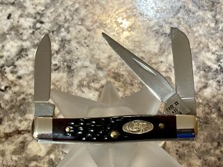 Vtg Case Xx Cutlery Usa 1989 Chestnut Delrin 63033 Small Stockman Knife Nr