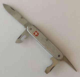 Vintage 1989 Victorinox Soldier Ribbed Alox Swiss Army Knife 93mm