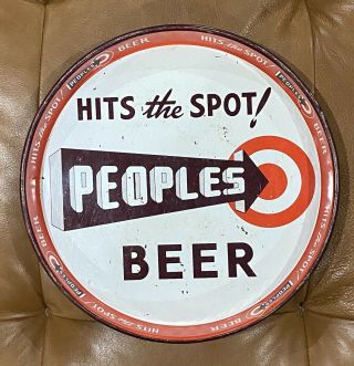 Vintage People’s Brewing Company Beer Tray Oshkosh,  Wi