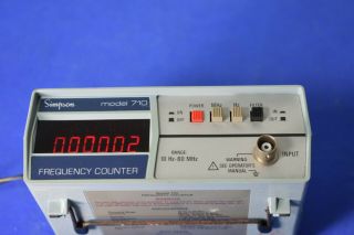 Vintage Simpson Frequency Counter Model 710 Radio Accessories