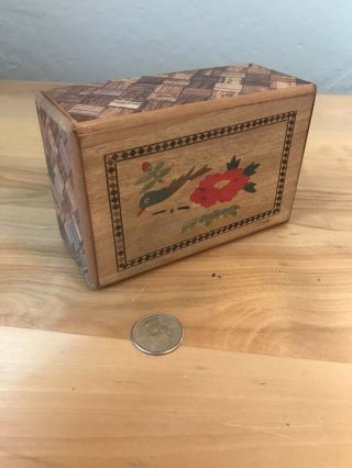 Antique Vintage Japanese Wood Puzzle Box (himitsu Bako)