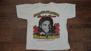Rare Vintage T - Shirt Michael Jackson Farewell To King Of Pop Rest In 1958 - 2009