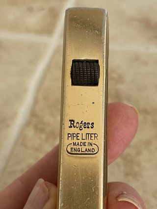 VINTAGE ROGERS PIPE LIGHTER PIPELITER MADE IN ENGLAND 3