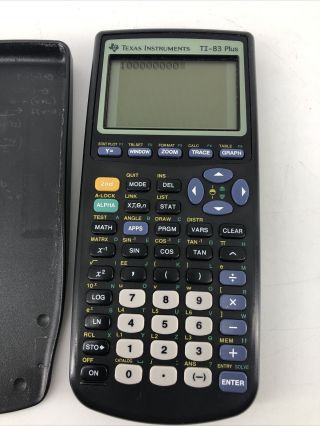 Texas Instruments TI - 83 Plus Graphing Calculator With Case Vintage 1999 2