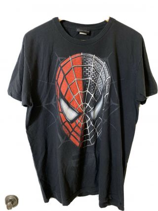 Spider - Man 3 Movie Promo Black T - Shirt Men’s Size Large 2007 Vintage