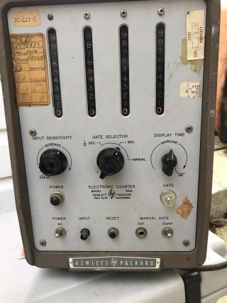 Vintage Hewlett Packard Hp 521a Electronic Counter