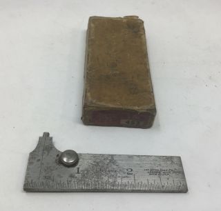 Vintage Lufkin Rule Co.  No.  453 3” Steel Pocket Slide Caliper Made In Usa