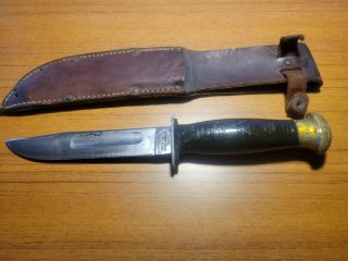 Vintage - Robeson Shuredge No.  21 - Fighting Hunting Knife 5 3/4 ",  Sheath
