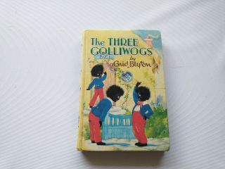 Vintage Enid Blyton The Three Golliwogs Hard Cover Book 1969 Tracked Post