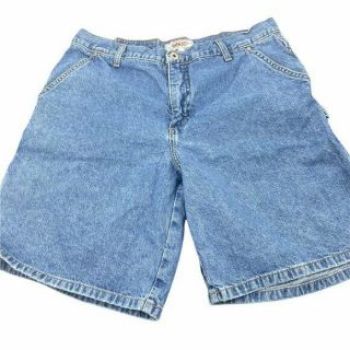 Vintage Guess USA Denim Carpenter Shorts Blue Jean USA Made 90 ' s Retro Vintage 2