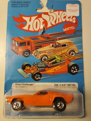 Hot Wheels Vintage Dixie Dodge Challenger Orange 3364 W/protector