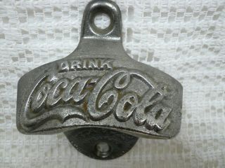 Vtg Metal Drink Coca - Cola Starr " X " Pop/soda Bottle Opener 1925 37 Coke Brown