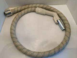 Electrolux Canister Vacuum Beige Braided Woven Flex Hose Vintage W/electric Wire