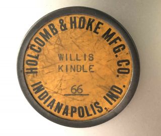 Vintage Employee Badge: Holcomb Hoke Popcorn Machine Company,  Indianapolis In